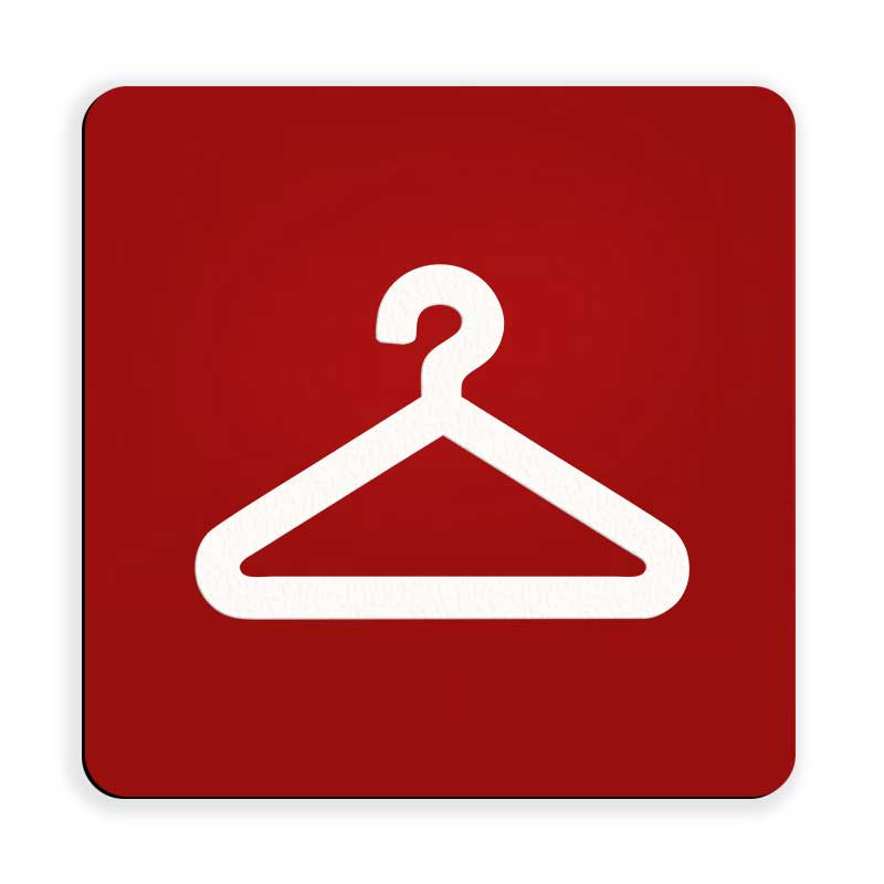 Označevalna ploščica - garderoba