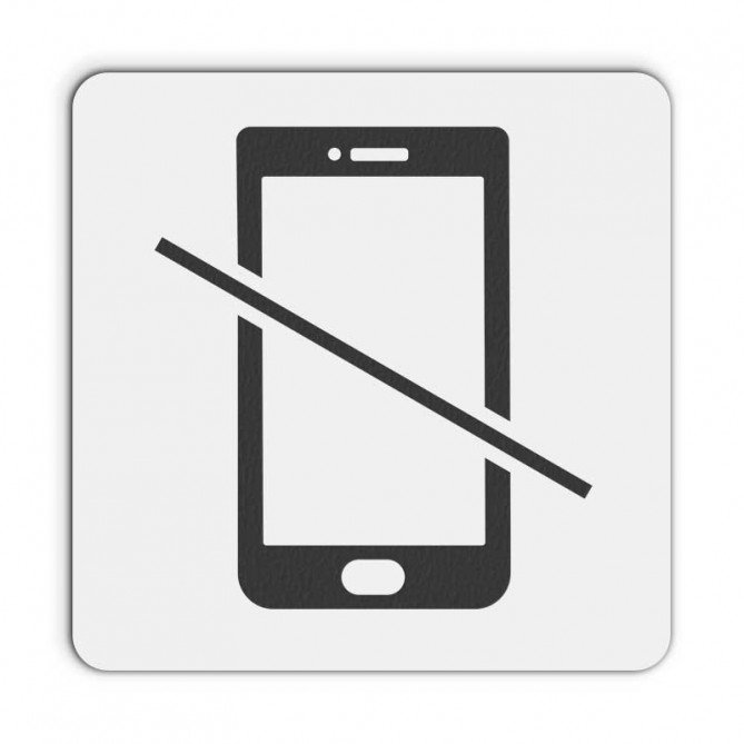 Označevalna ploščica - prepovedano telefoniranje
