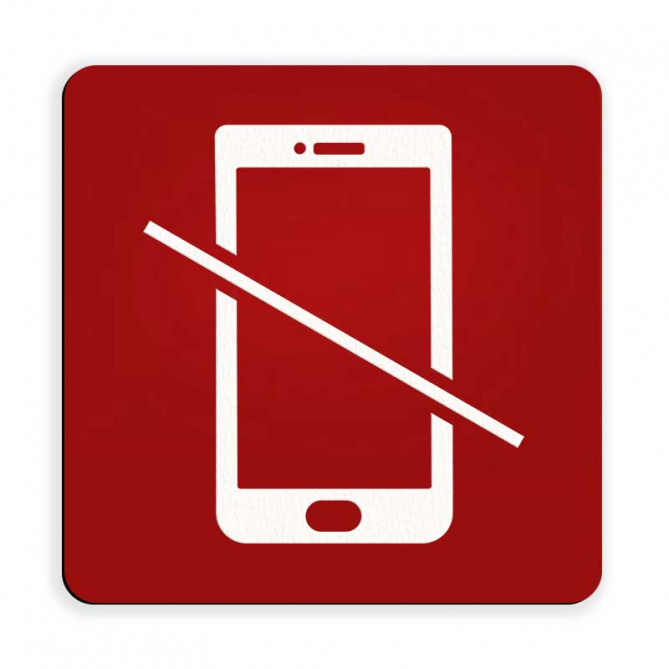 Označevalna ploščica - prepovedano telefoniranje Označevalna ploščica - prepovedano telefoniranje