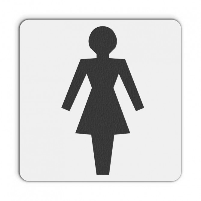 Označevalna ploščica - WC ženski