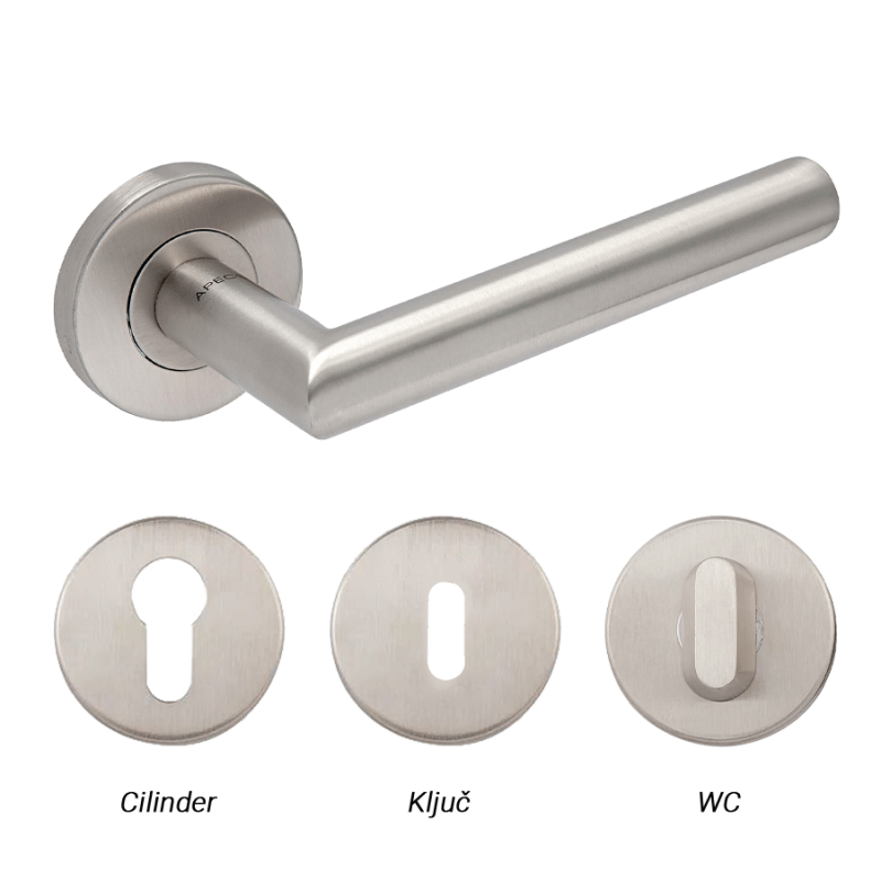 Vratna kljuka APECS H-0204 inox