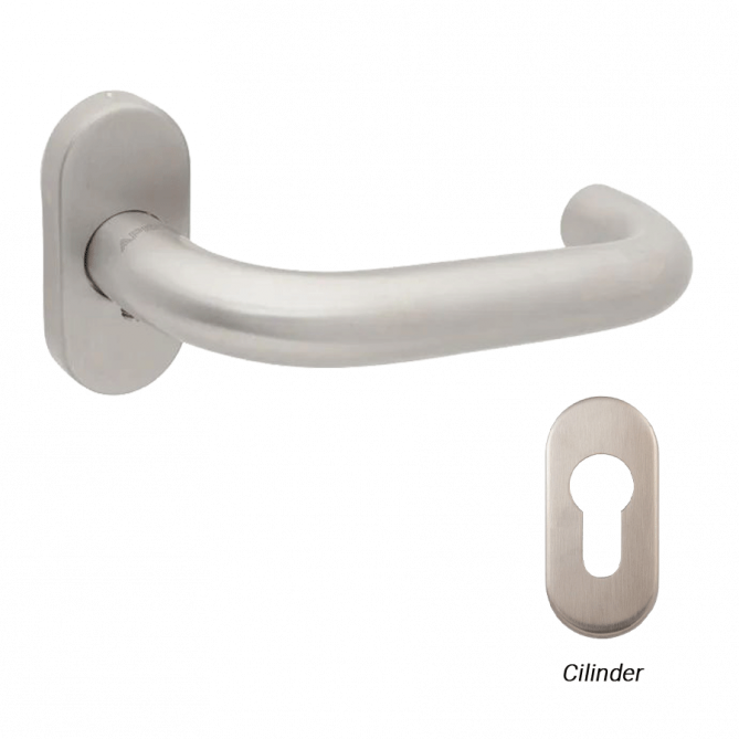 Vratna kljuka APECS H-0903 inox Vratna kljuka APECS H-0903 inox