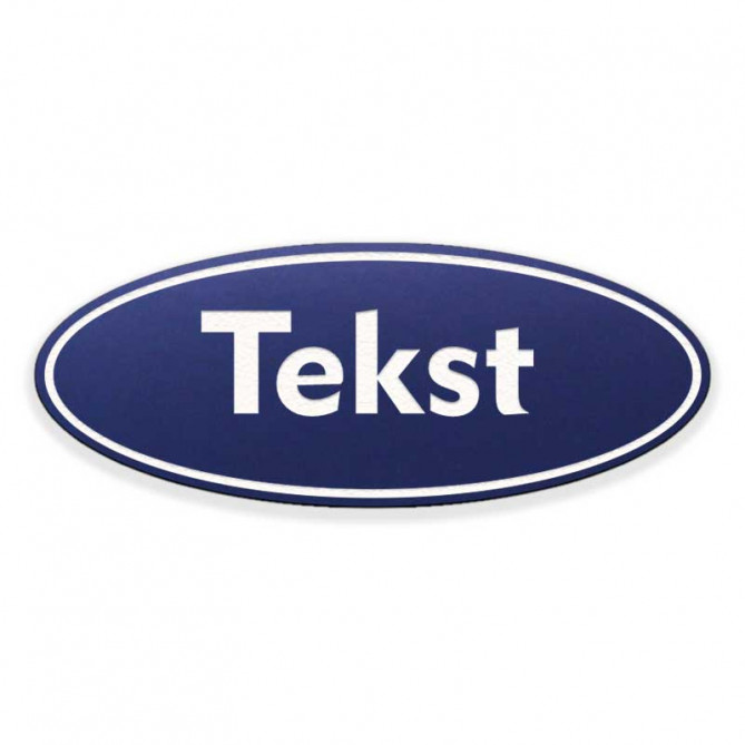 Napisna ploščica OVAL 115x45mm