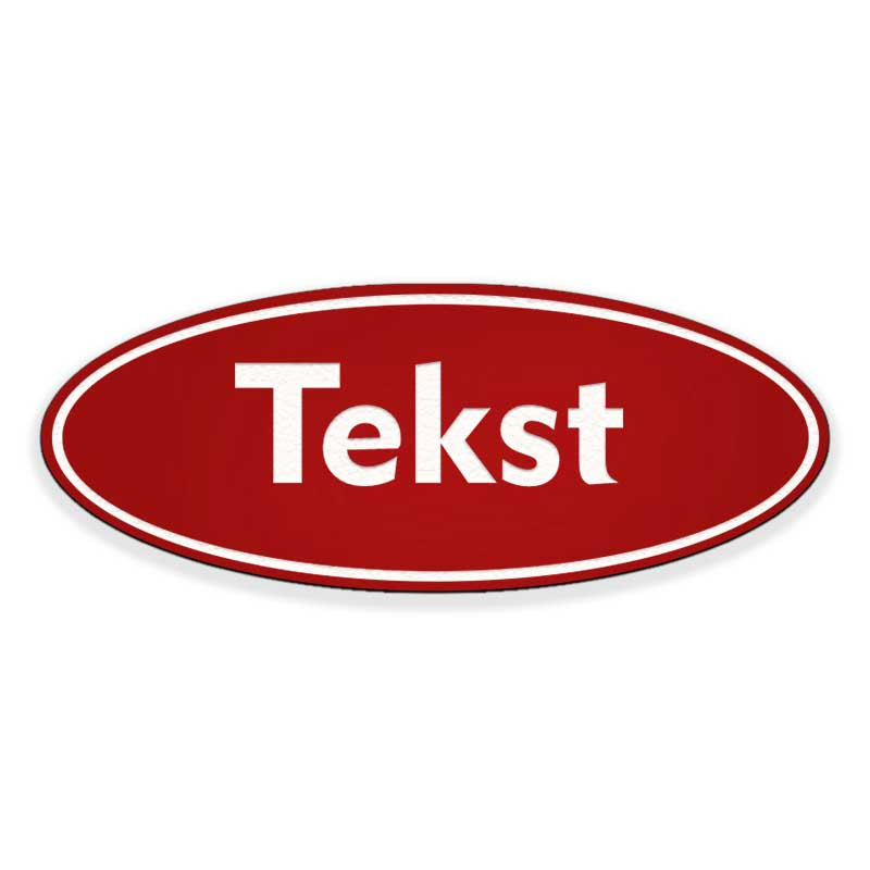 Napisna ploščica OVAL 115x45mm