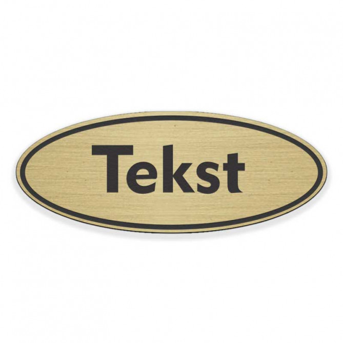 Napisna ploščica OVAL 115x45mm
