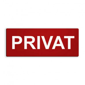 Napisna ploščica PRIVAT 80x30mm