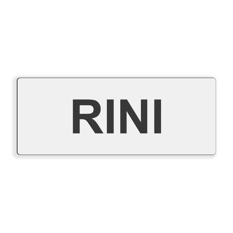 Napisna ploščica RINI 80x30mm Napisna ploščica RINI 80x30mm