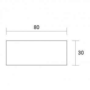 Napisna ploščica RINI 80x30mm