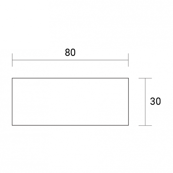 Napisna ploščica RINI 80x30mm