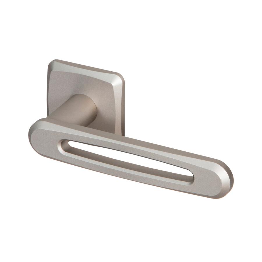 Aluminijasta kljuka z rozeto ADAPTA – oval – L