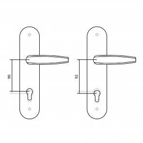 Varnostna kljuka Rostex BK EL 4/F1 Aluminij